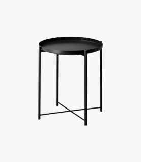 IKEA Gladom Tray Table Black 504.119.90 Size